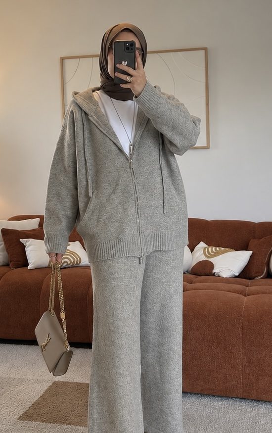 Ensemble maille | Taupe