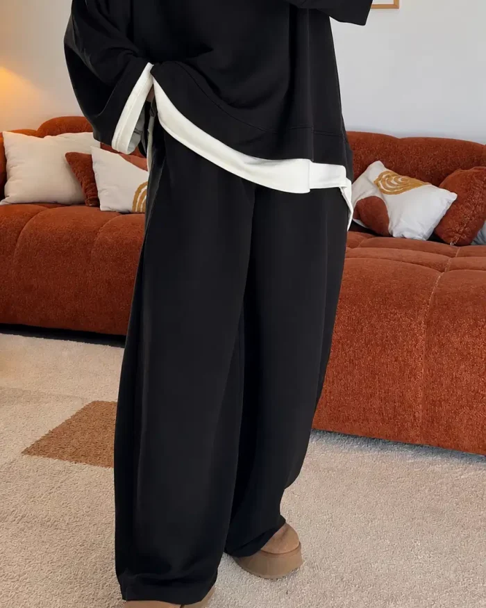 Pantalon jogger à jambes barrel | Marron