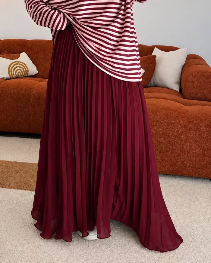 Jupe vaporeuse | Bordeaux/burgundy
